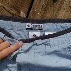 Columbia baby blue cargo pants